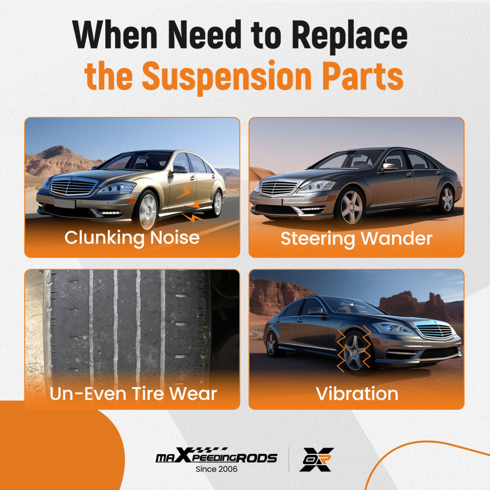 JUEGO DE 6 BRAZOS DE CONTROL DELANTERO compatible para MERCEDES-BENZ CLASE S V221 W221 COUPÉ