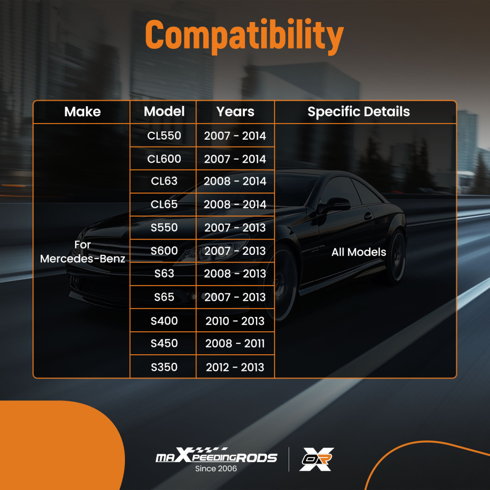 Left Driver Front Upper Control Arm compatible for Mercedes S350 S600 2012-2014 MS27831