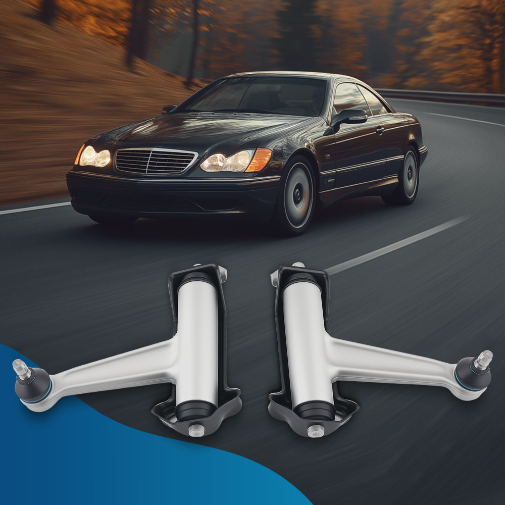 Front Upper Control Arm + Ball Joint compatible for Mercedes 500SEL 1992-1993 K90420 K90421