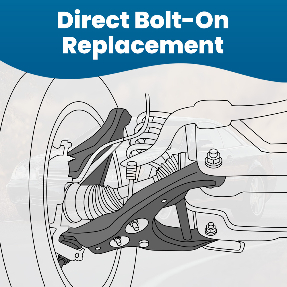 Front Upper Control Arm + Ball Joint compatible for Mercedes 500SEL 1992-1993 K90420 K90421