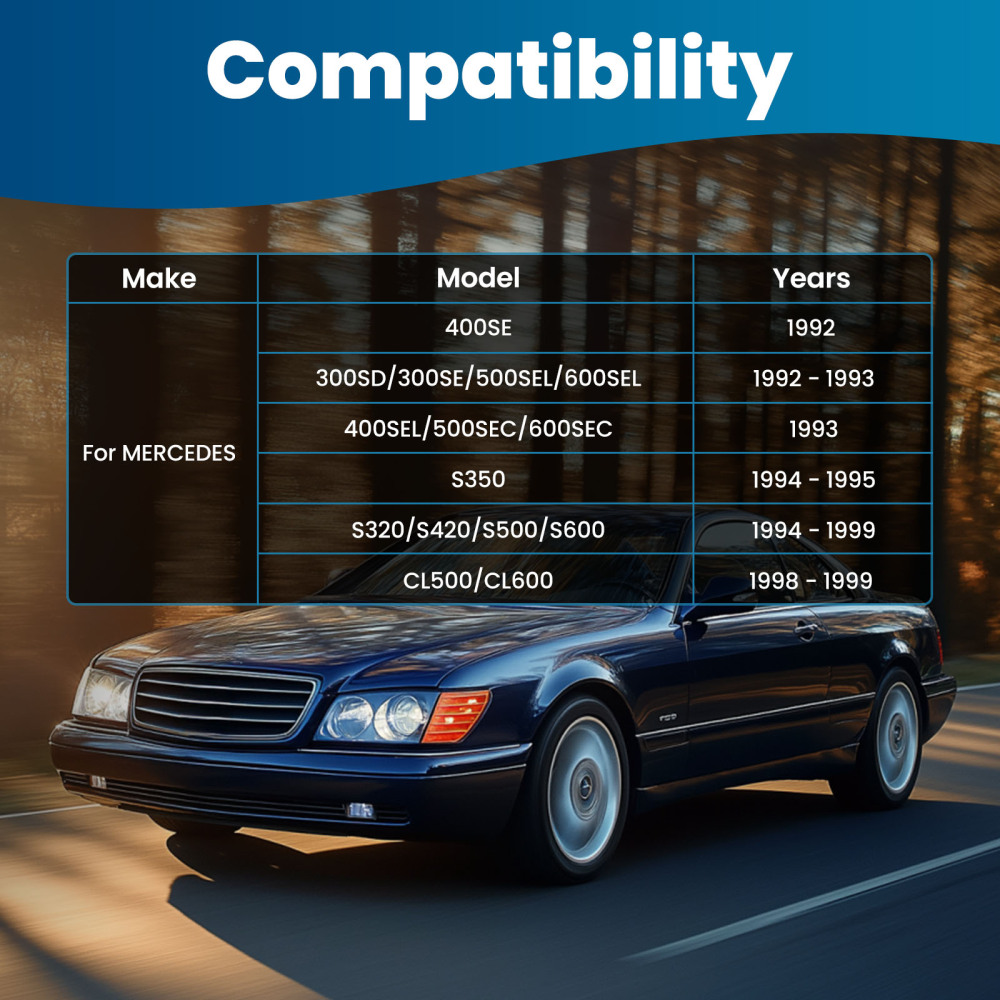 Front Upper Control Arm + Ball Joint compatible for Mercedes 500SEL 1992-1993 K90420 K90421