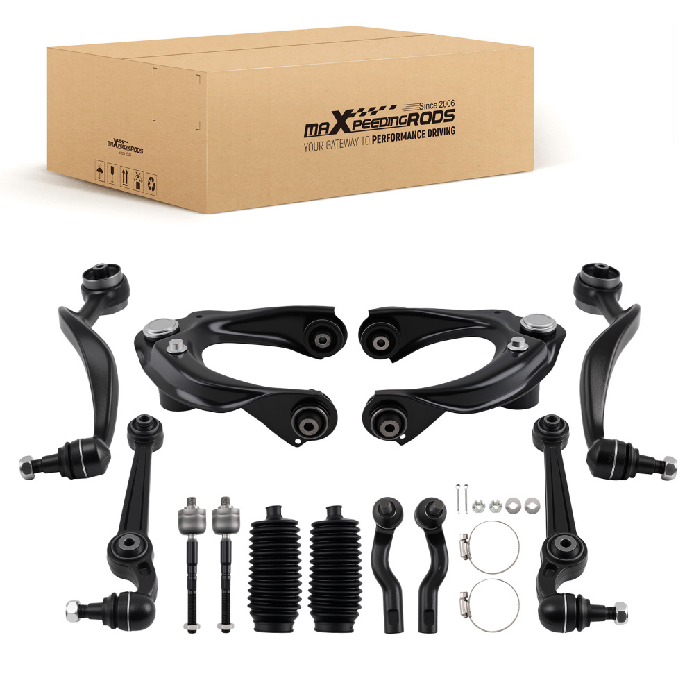12pc Front Lower Control Arms Ball Joints Sway Bars compatible for Ford Fusion 2010 - 2012