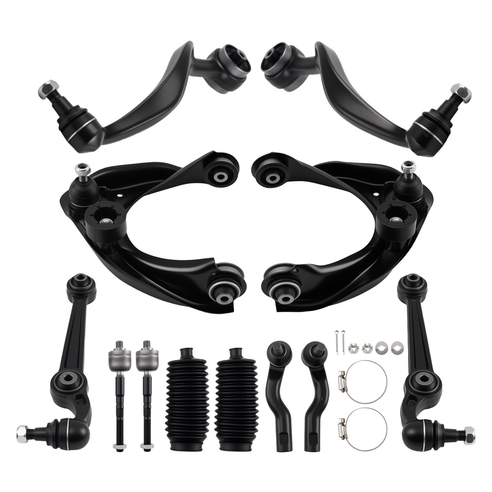 12pc Front Lower Control Arms Ball Joints Sway Bars compatible for Ford Fusion 2010 - 2012