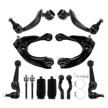 12pc Front Lower Control Arms Ball Joints Sway Bars compatible for Ford Fusion 2010 - 2012