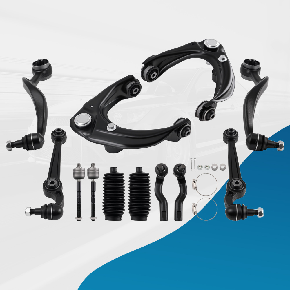 12pc Front Lower Control Arms Ball Joints Sway Bars compatible for Ford Fusion 2010 - 2012