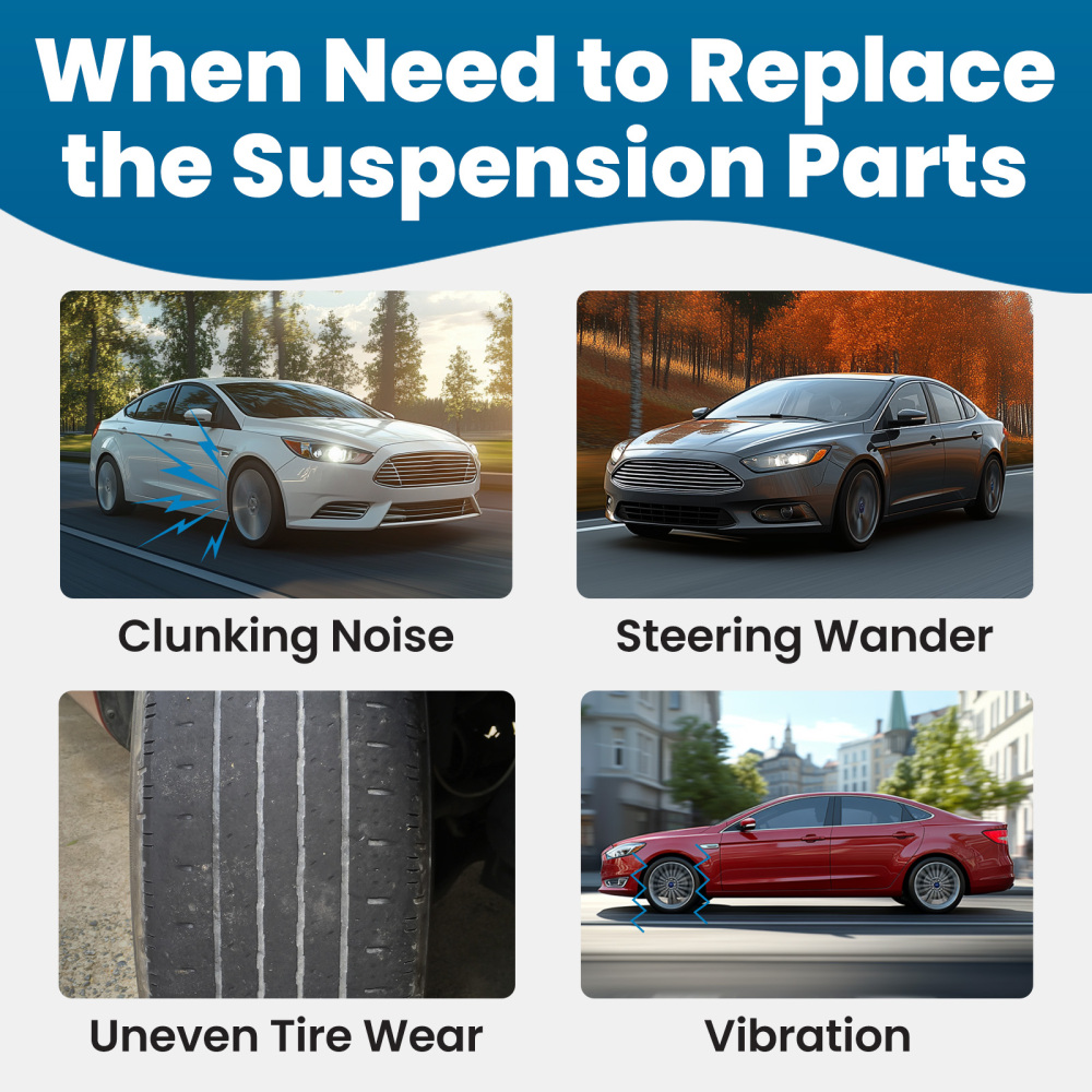 12pc Front Lower Control Arms Ball Joints Sway Bars compatible for Ford Fusion 2010 - 2012