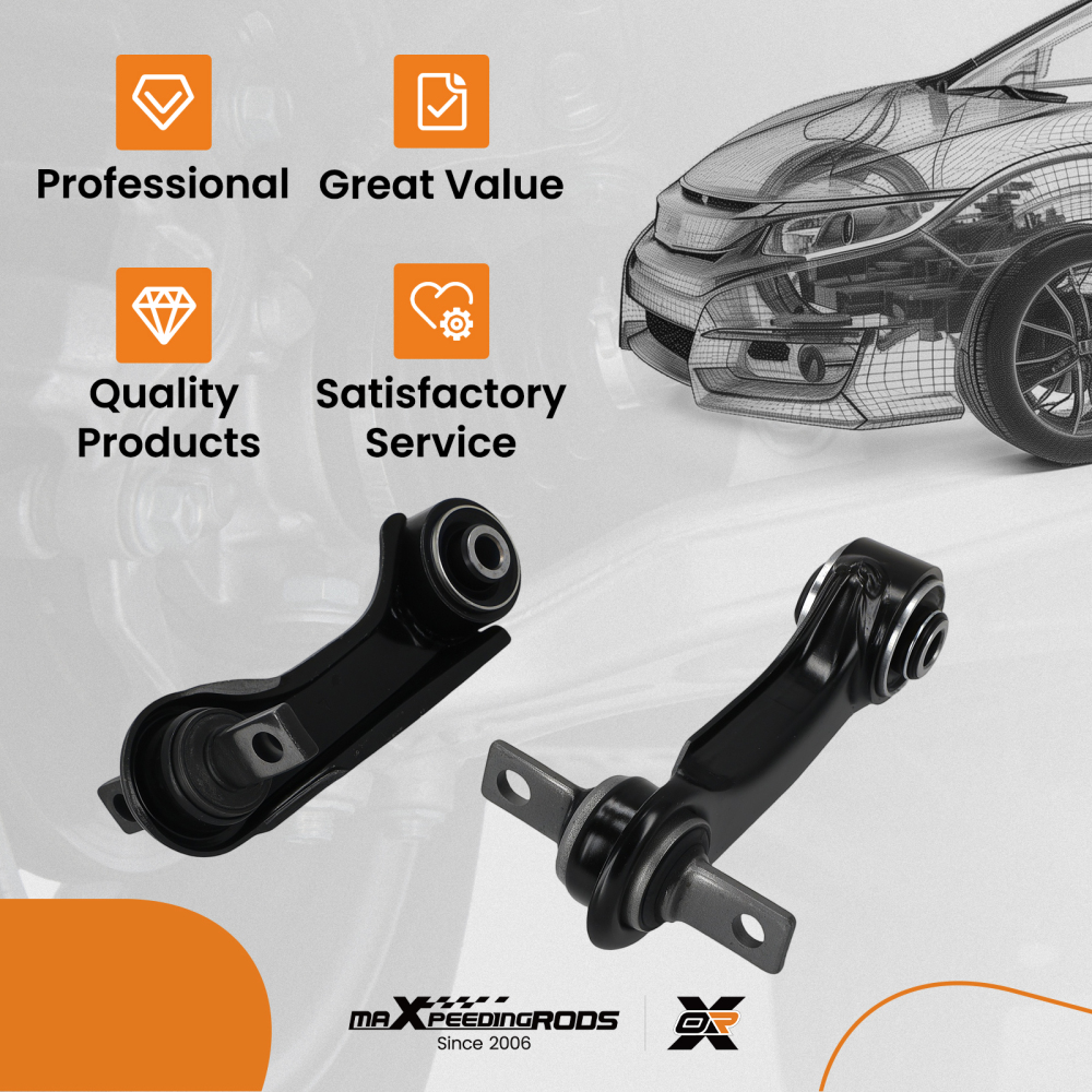 Rear Upper Forward Control Arm Assembly compatible for Mitsubishi Mirage 1993-2002