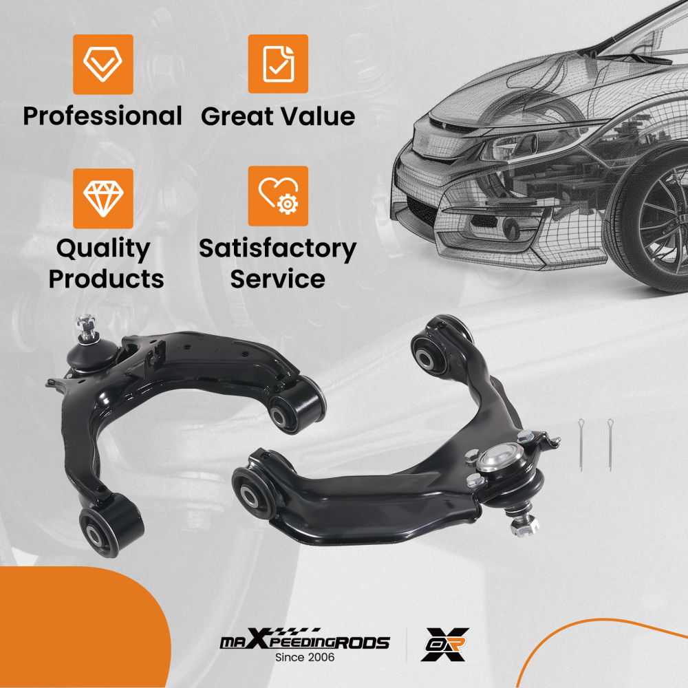 Front Upper Control Arm compatible for Mitsubishi L200 Triton 2.5 DI-D 4WD 2005-2015