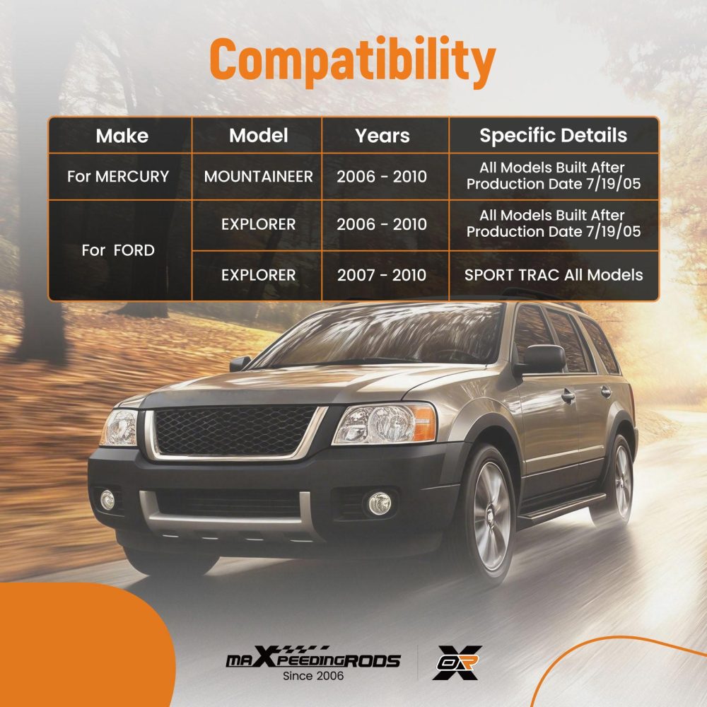 Front Upper Right Control Arm + Ball Joint compatible for Ford Explorer 2007-2010 RK80722