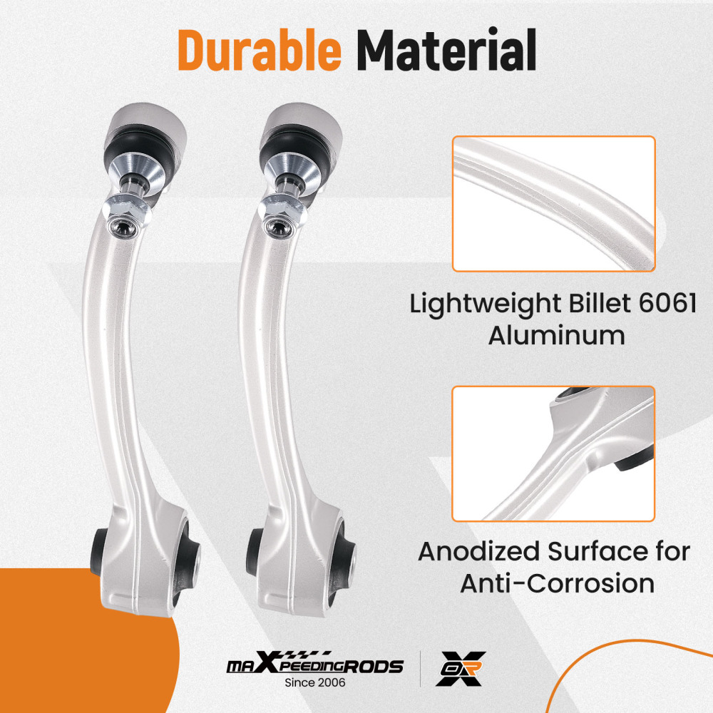 2X FRONT LOWER FORWARD CONTROL ARMS WISHBONES LH + RH compatible for TESLA MODEL S MODEL X