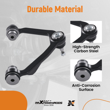 8x Front Upper Control Arm w/Ball Joint compatible for Ford Expedition F-150 4WD 1997-2003
