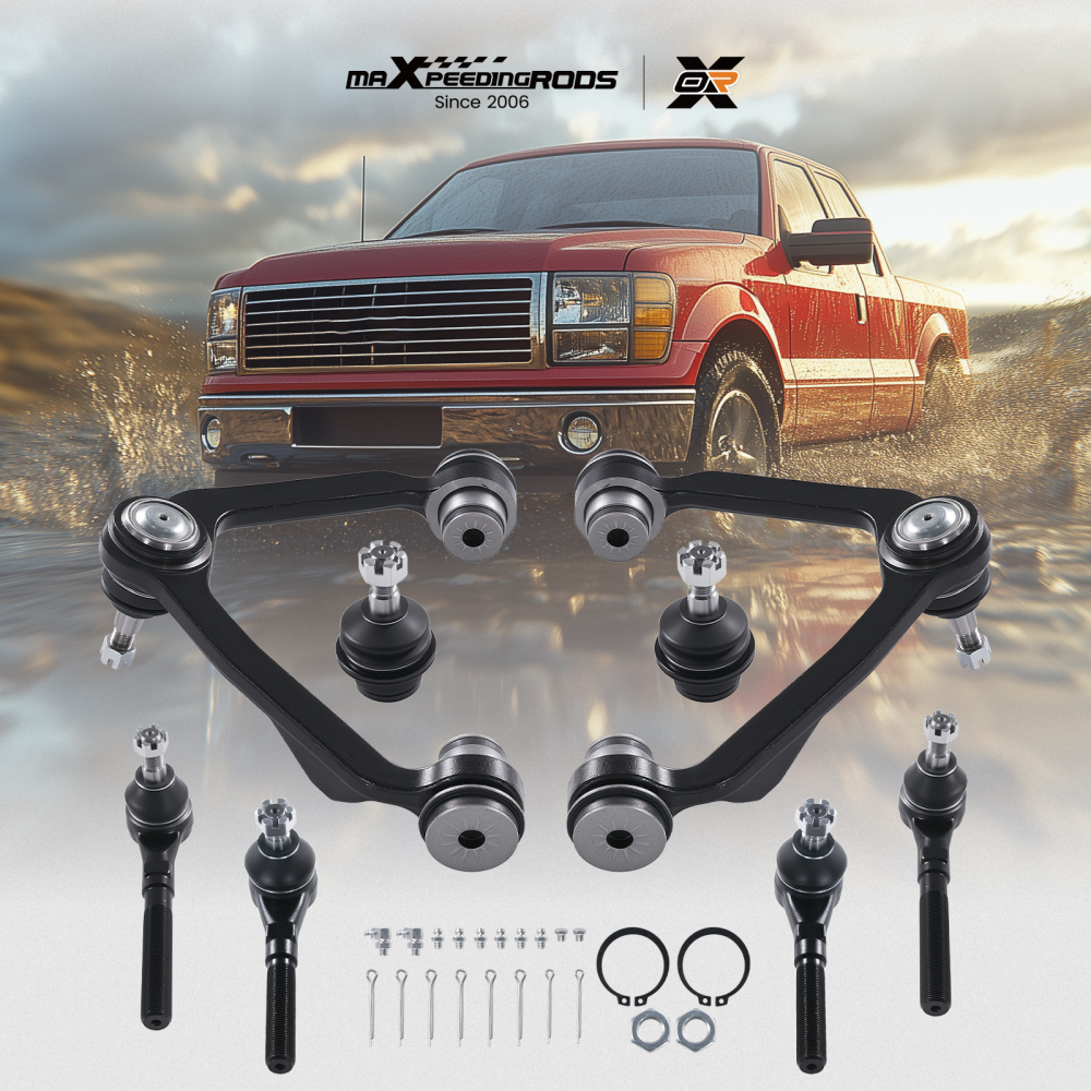 8x Front Upper Control Arm w/Ball Joint compatible for Ford Expedition F-150 4WD 1997-2003