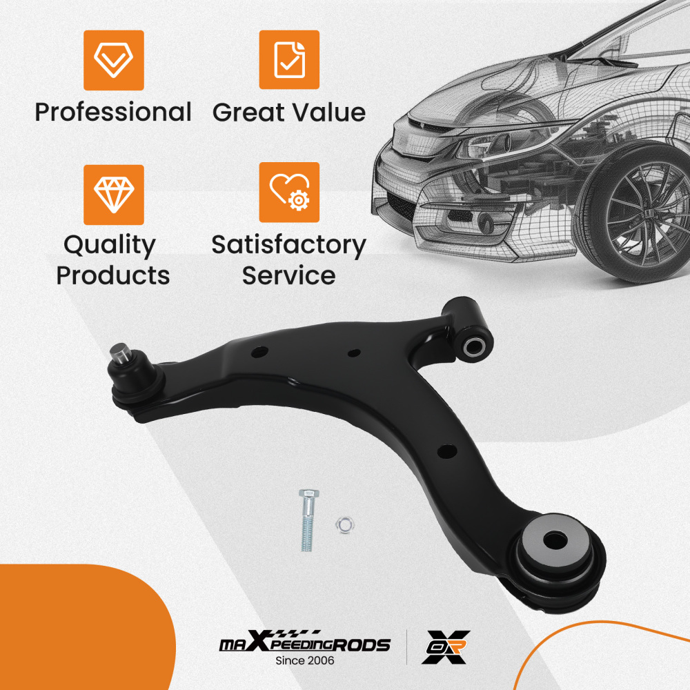Front Driver Side Lower Control Arm compatible for Chrysler Plymouth Dodge Neon SX 2.0