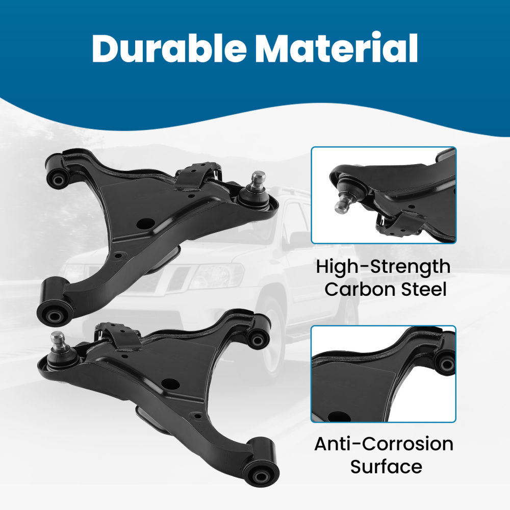 Front Upper Lower Control Arms compatible for Nissan Xterra Pathfinder Frontier 2005-2020