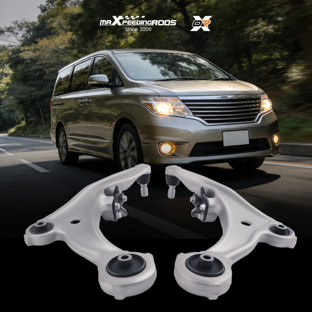 FRONT LOWER LEFTRIGHT SUSPENSION WISHBONE CONTROL ARM compatible for NISSAN ELGRAND E52 E5