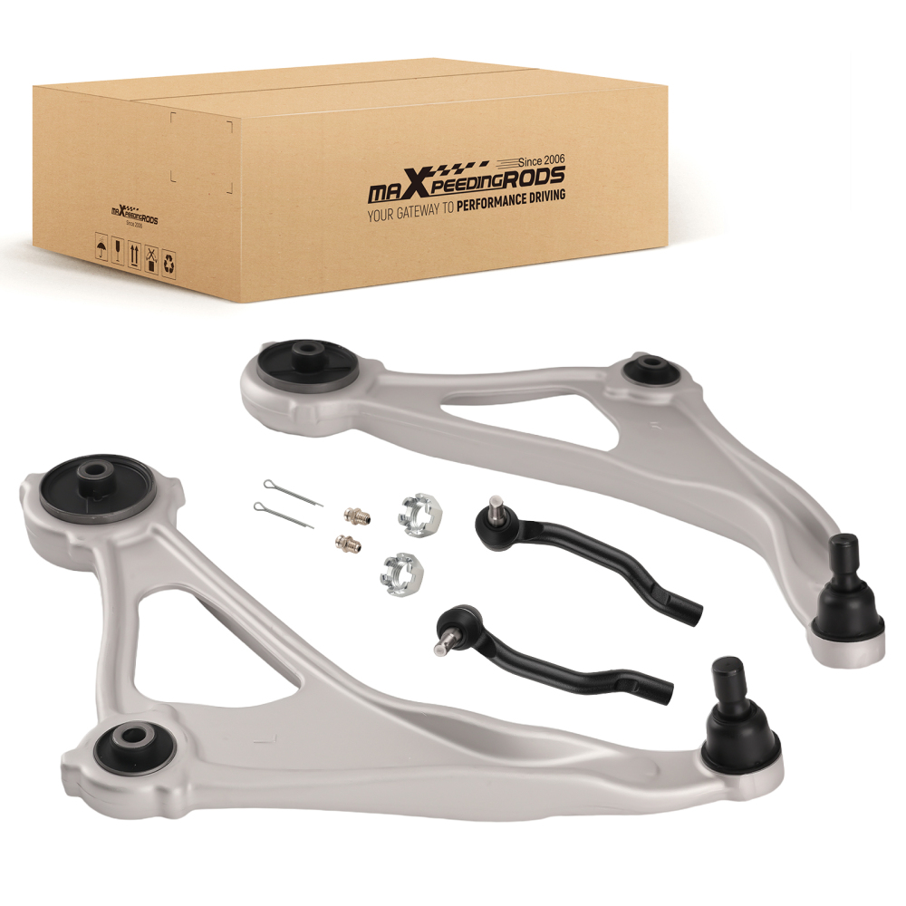 Front Lower Control Arms w/Ball Joint Tie Rods compatible for Nissan Maxima 2016-2020 2021