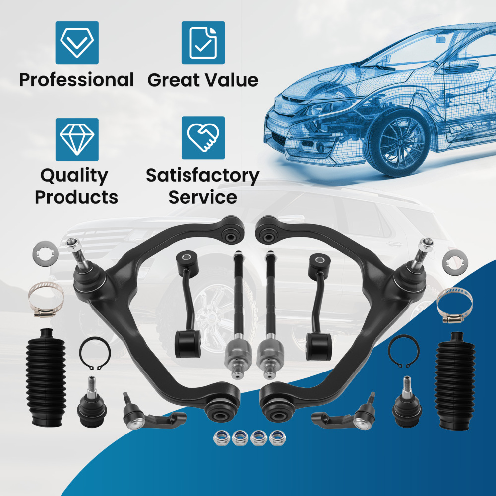 Front Upper Control Armd Ball Joint Tie Rod compatible for Dodge Nitro 07-2011 compatible for Jeep Liberty