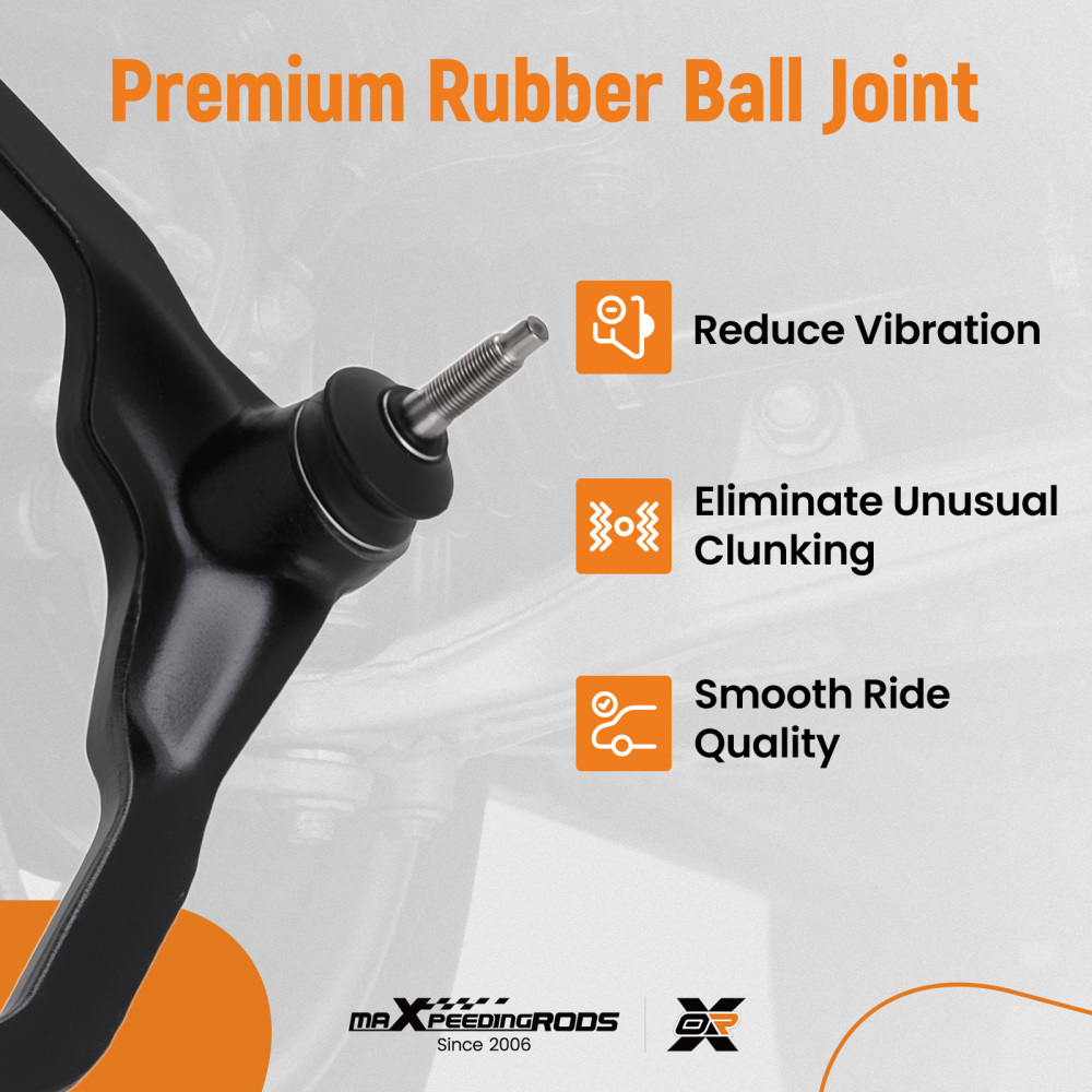 4x Front Upper Control Arm Lower Ball Joint for 2007-11 compatible for Dodge Nitro compatible for Jeep Liberty