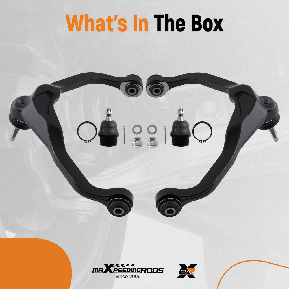 4x Front Upper Control Arm Lower Ball Joint for 2007-11 compatible for Dodge Nitro compatible for Jeep Liberty