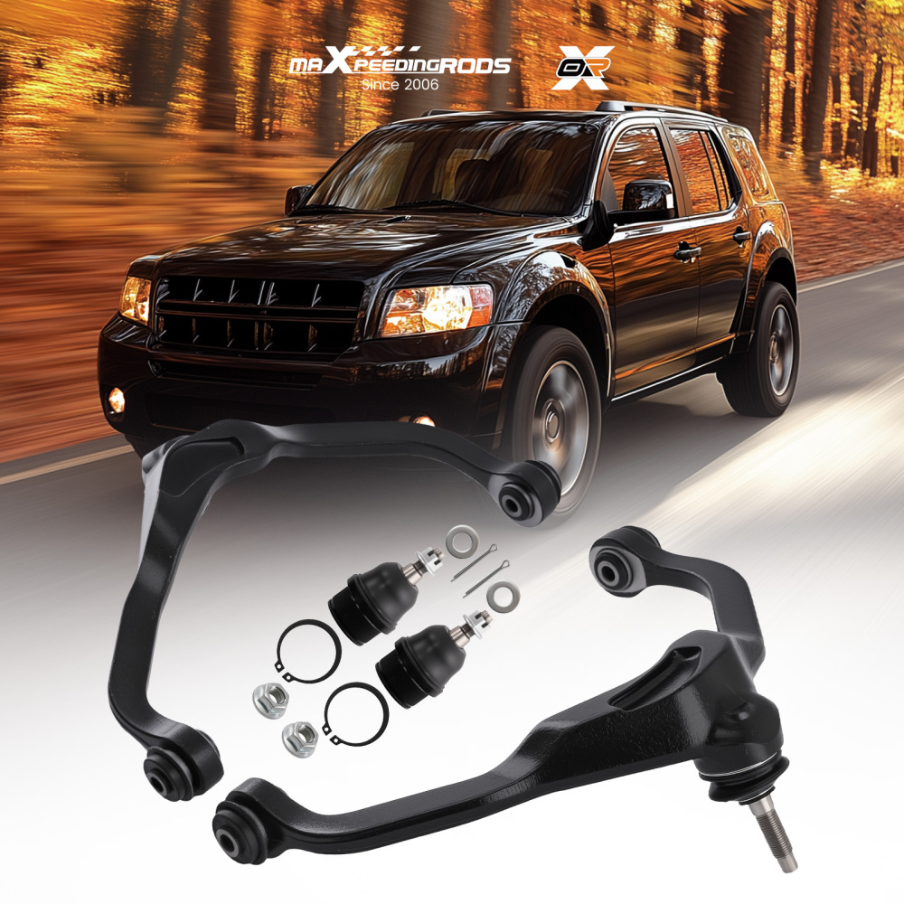 4x Front Upper Control Arm Lower Ball Joint for 2007-11 compatible for Dodge Nitro compatible for Jeep Liberty