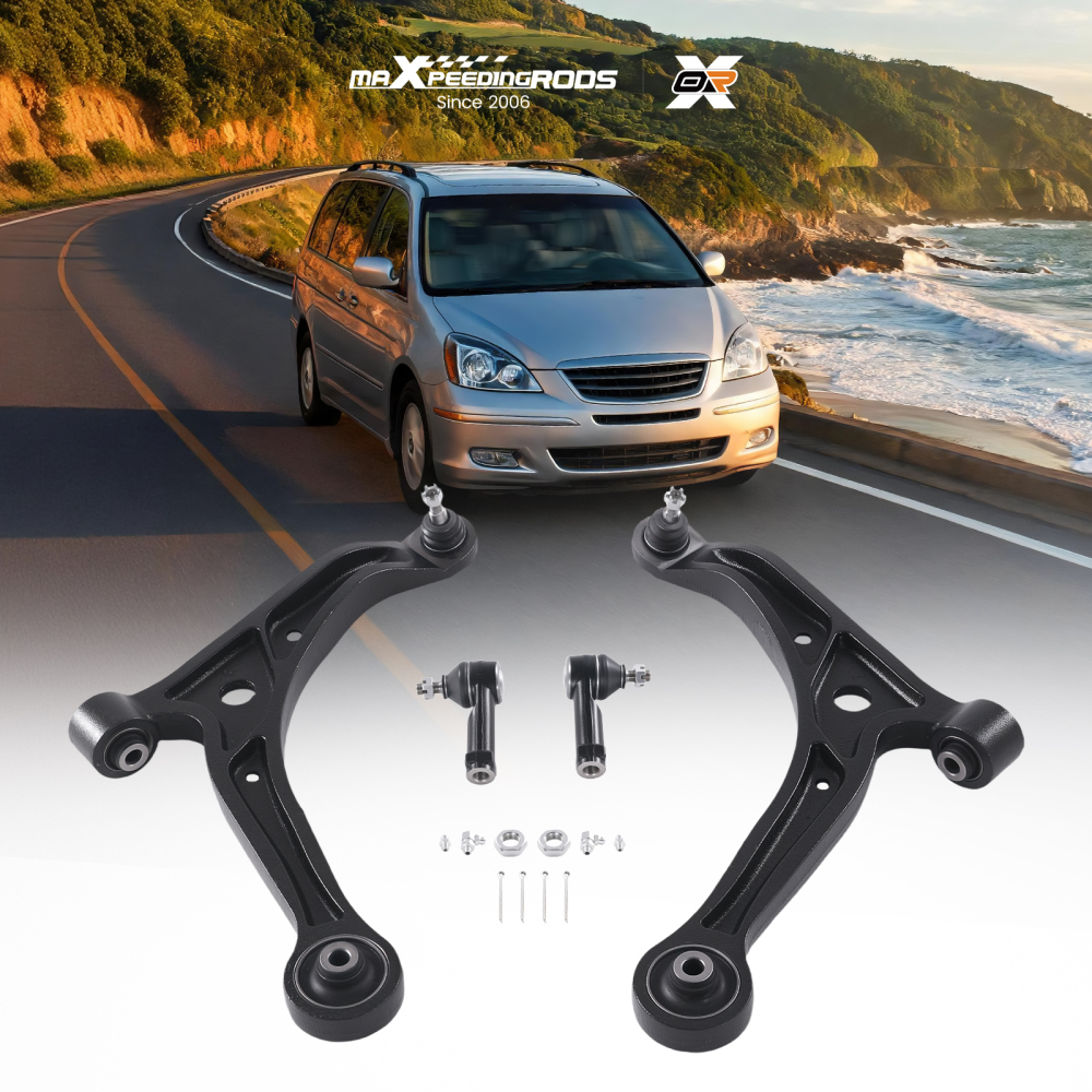 Front Lower Control Arms and Ball Joints Outer Tie Rod Links for 1999-04 Odyssey