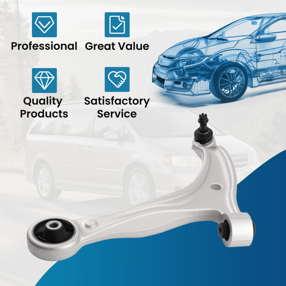 Front Left Lower Control Arm w/Ball Joint Assembly compatible for Honda Odyssey 2005 - 2010