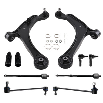 10pcs Front Lower Suspension Control Arms Sway Bars For 2011-2017 compatible for Honda Odyssey