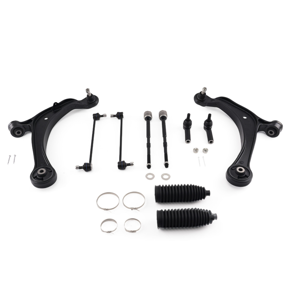 10pcs Front Lower Suspension Control Arms Sway Bars For 2011-2017 compatible for Honda Odyssey