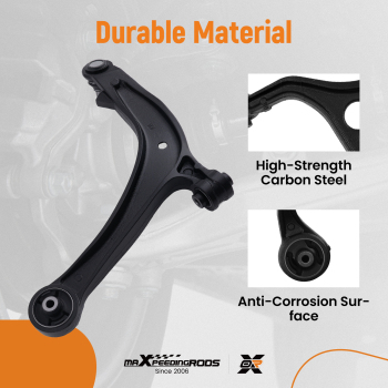 4x Front Lower Control Arms Tie Rods Kit for 2011 2012-2017 compatible for Honda Odyssey