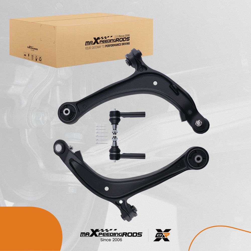4x Front Lower Control Arms Tie Rods Kit for 2011 2012-2017 compatible for Honda Odyssey