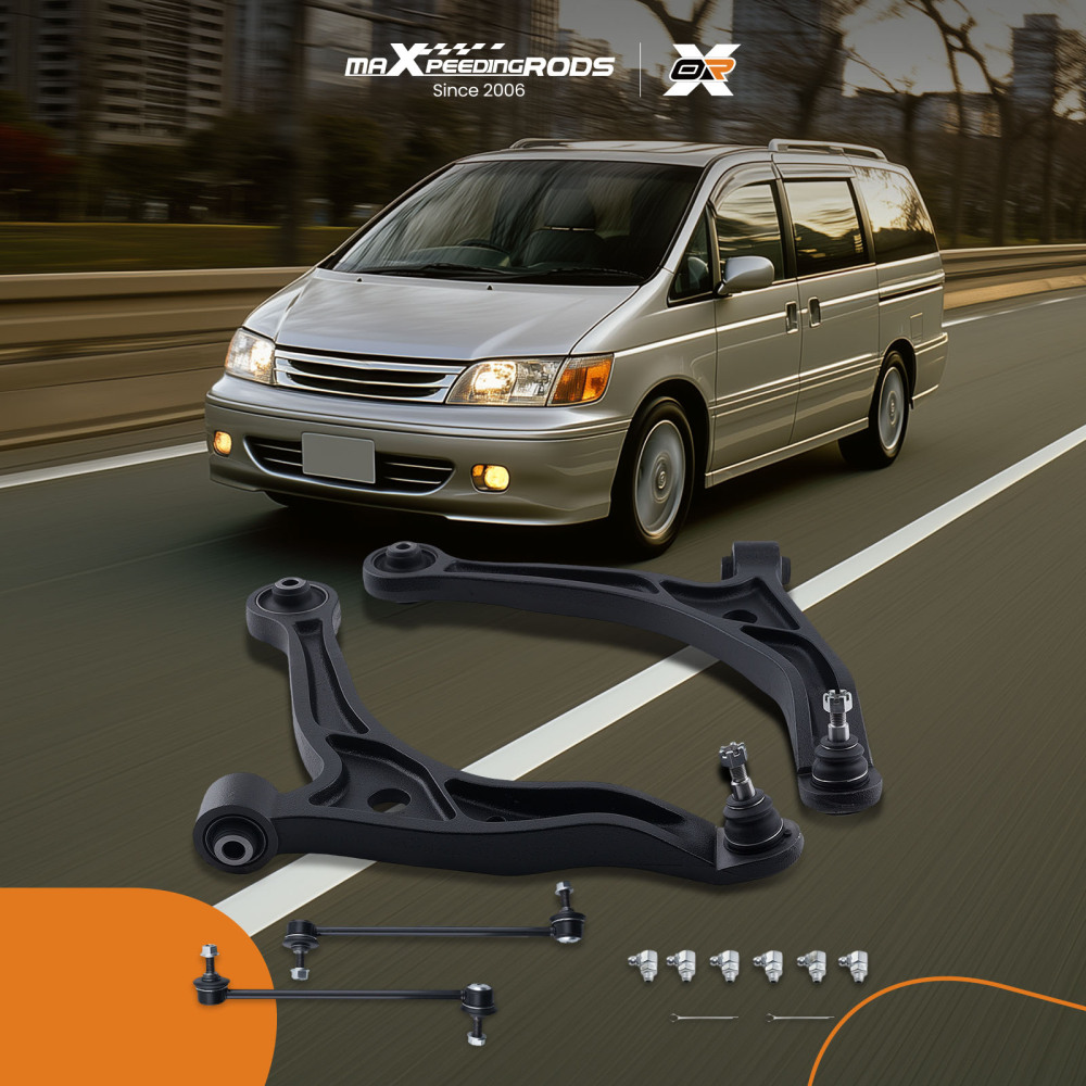 4x Front Lower Control Arm Sway Bar Link for 1999 2000 2001 - 2004 compatible for Honda Odyssey