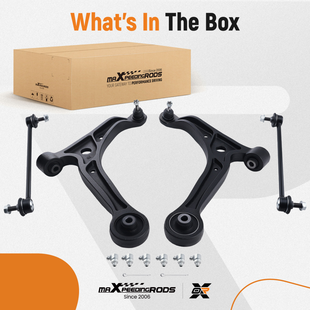 4x Front Lower Control Arm Sway Bar Link for 1999 2000 2001 - 2004 compatible for Honda Odyssey
