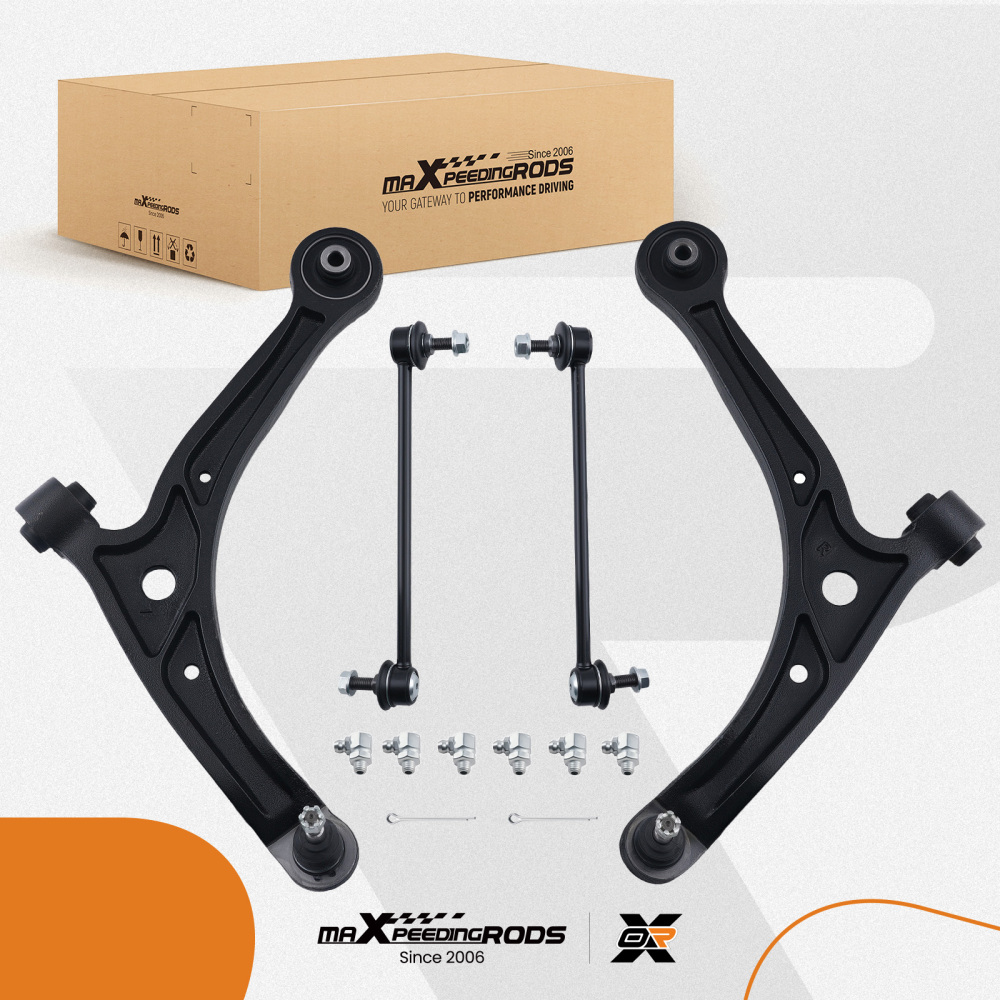4x Front Lower Control Arm Sway Bar Link for 1999 2000 2001 - 2004 compatible for Honda Odyssey