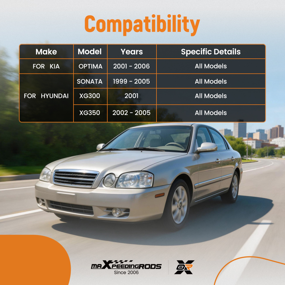 2pc Rear Lower Control Arms compatible for KIA Optima compatible for Hyundai XG300 2001-2006 MS90172