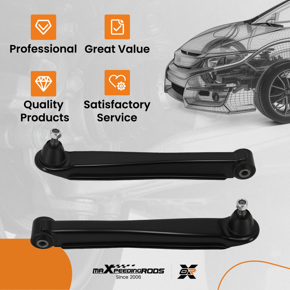 2pc Rear Lower Control Arms compatible for KIA Optima compatible for Hyundai XG300 2001-2006 MS90172