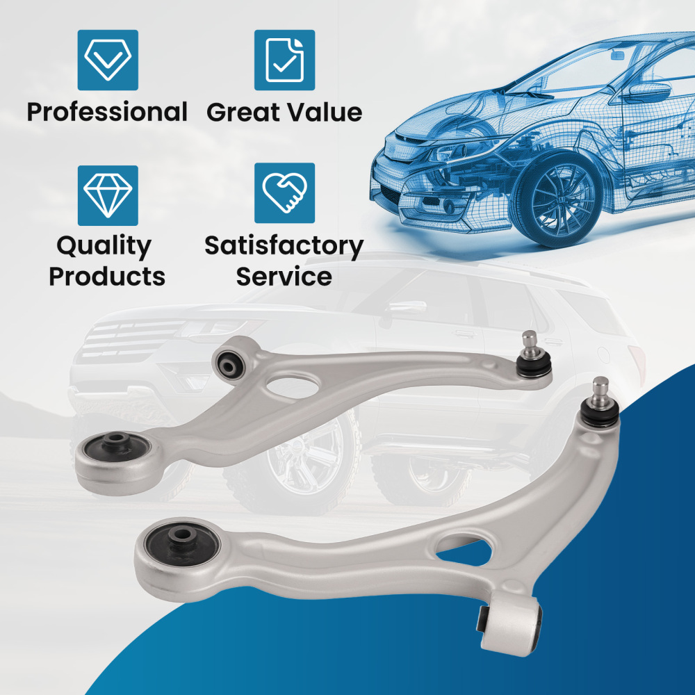 Front Lower Control Arms for 2011-15 compatible for Hyundai Sonata 15-17 Azera 2011-2016 Optima
