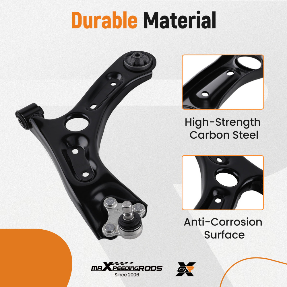 Pair Front Lower Control Arms w/ Ball Joint compatible for Kia Optima 16-20 Sportage 17-21