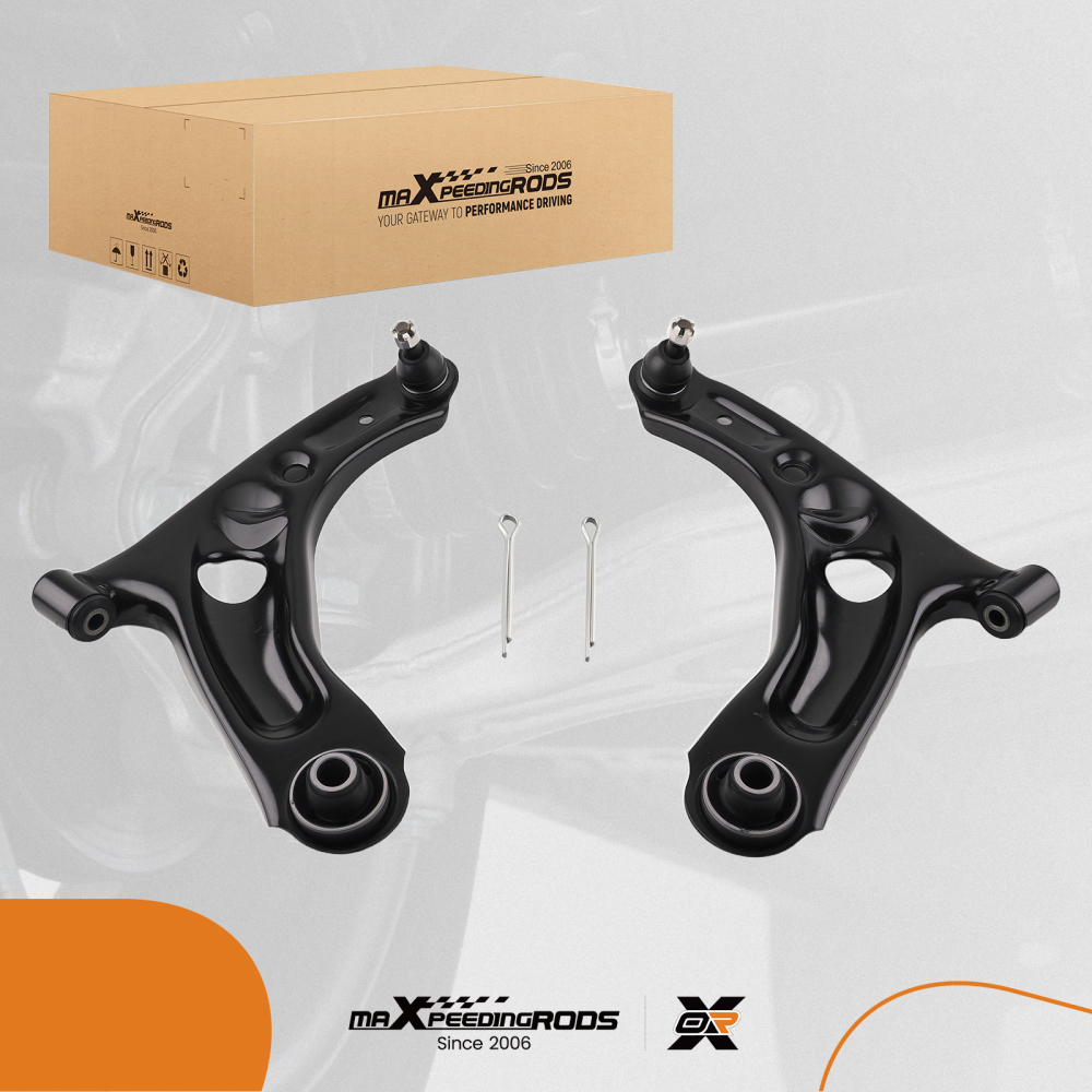 PAIR LOWER FRONT SUSPENSION CONTROL ARMS compatible for PEUGEOT 107 compatible for TOYOTA AYGO compatible for CITROEN C1