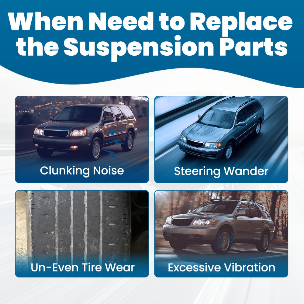 6pcs Front Inner Outer Tie Rods w/ Boots for 2001-2006 compatible for Acura MDX compatible for Honda Pilot