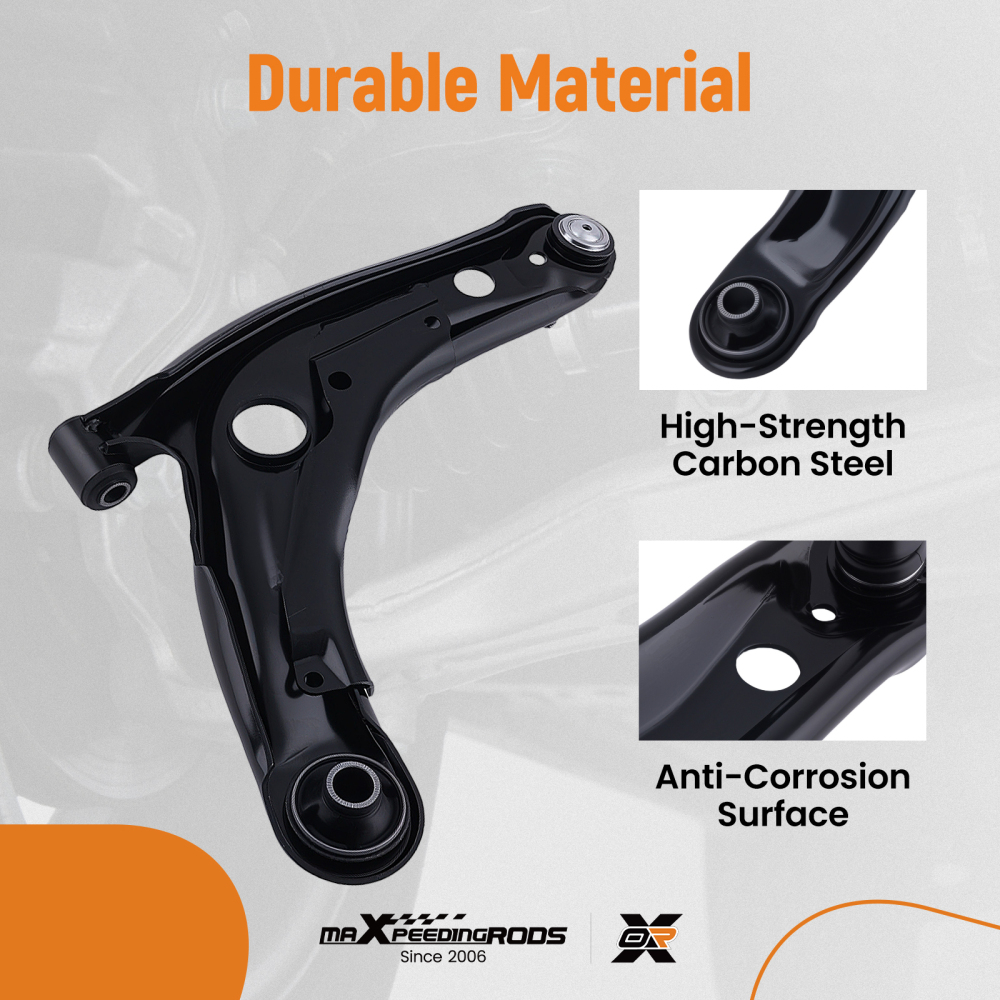 Front Lower Driver Control Arm compatible for Toyota Yaris/Prius C 2007-2019 Left D86138