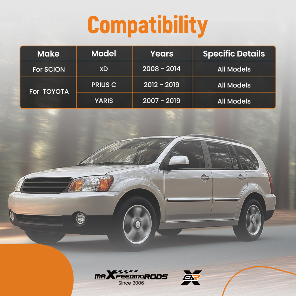 Front Lower Driver Control Arm compatible for Toyota Yaris/Prius C 2007-2019 Left D86138