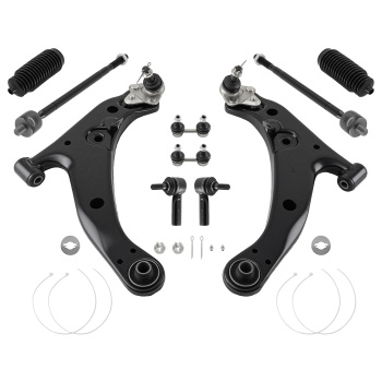 12x Front Lower Control Arm Ball Joints Tie Rods For 1998 - 2002 compatible for Chevrolet Prizm