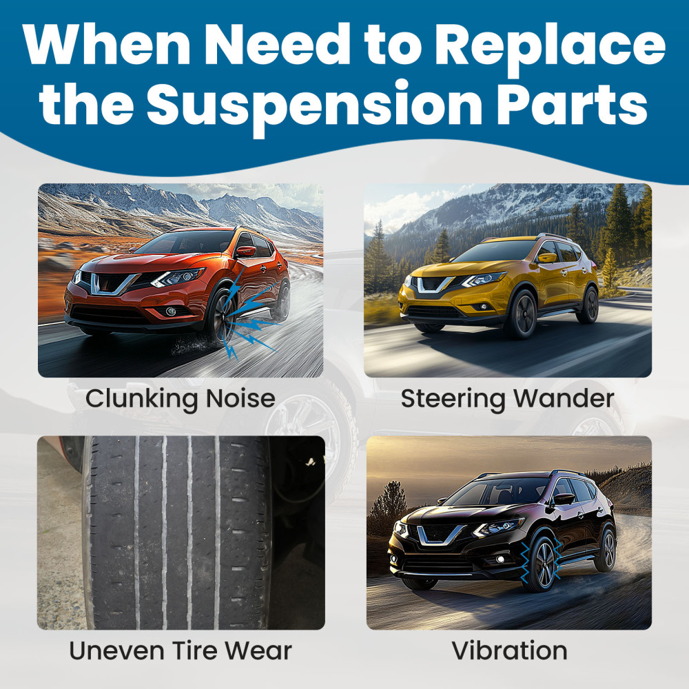 Front Left Lower Control Arm Ball Joint compatible for Nissan Rogue Sport 2014-2022 Qashqai