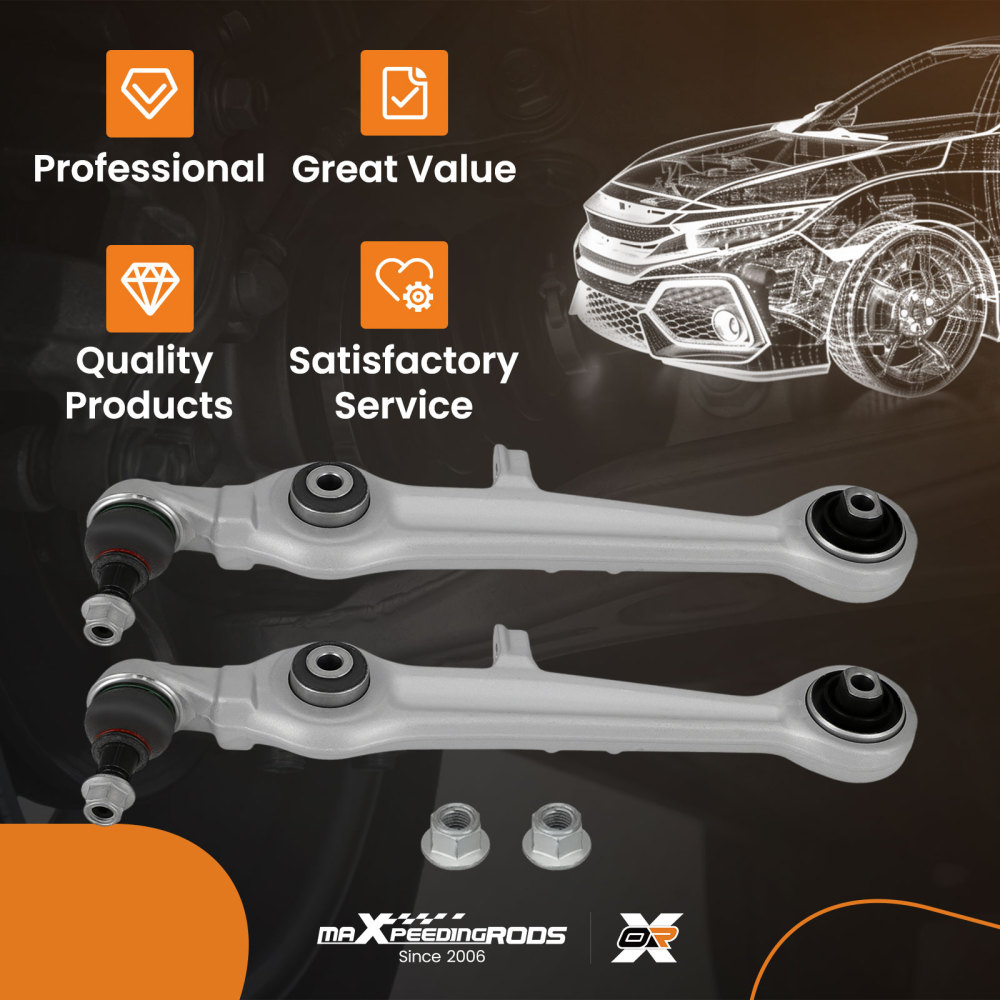 Front Lower Forward Control Arms Kit compatible for Audi A6 Quattro S4 S8 compatible for Volkswagen Passat