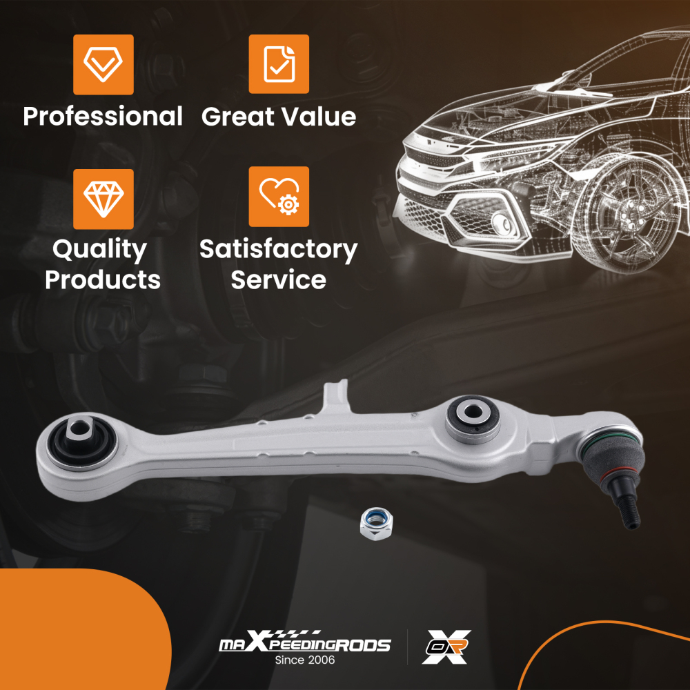 Control ArmBall Joint Assembly compatible for Audi A6/A8 Quattro compatible for VW Passat K80556