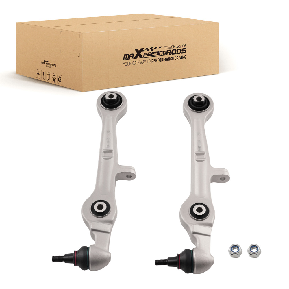 2PC Front Lower Forward Control Arms compatible for Audi A4 Quattro 2002-2010 8E0407151L
