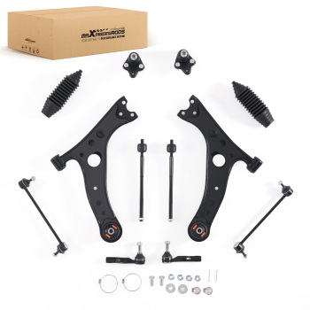 12x Front Lower Control Arm Ball Joint Tie Rod compatible for Toyota RAV4 2001-2005 K640212