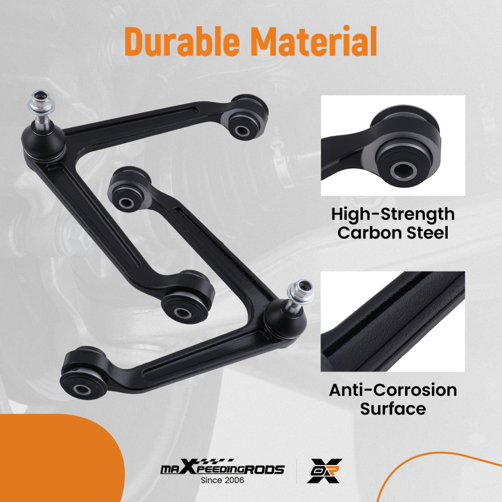 6x 4WD Front Upper Control Arm Ball Joint Sway Bar for 2002-2005 compatible for Dodge Ram 1500