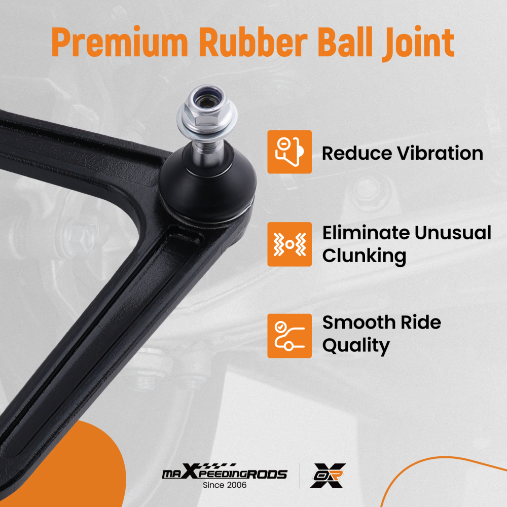 6x 4WD Front Upper Control Arm Ball Joint Sway Bar for 2002-2005 compatible for Dodge Ram 1500