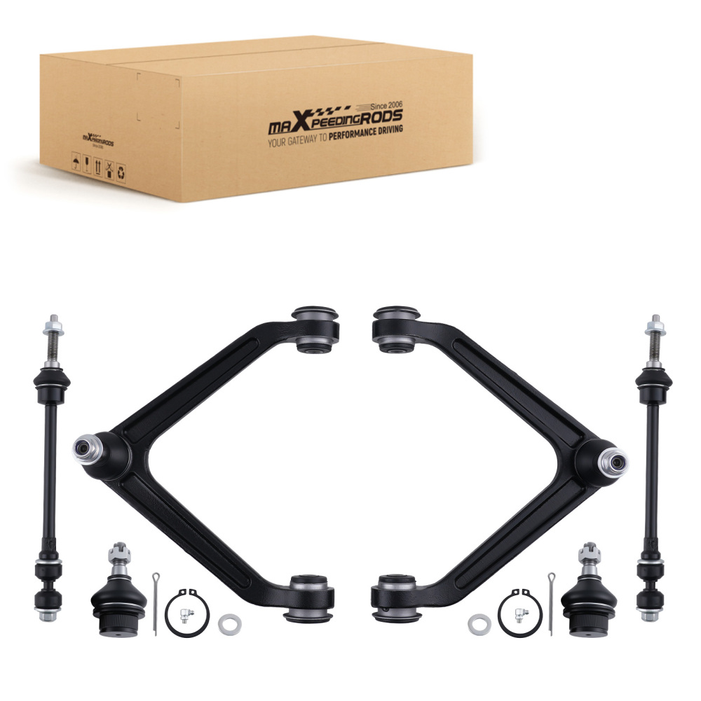 6x 4WD Front Upper Control Arm Ball Joint Sway Bar for 2002-2005 compatible for Dodge Ram 1500